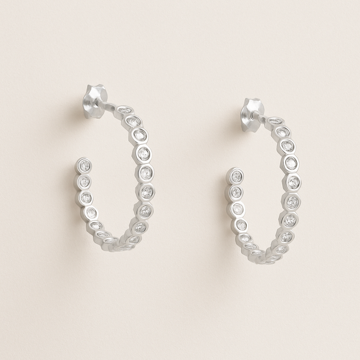 Aurelia Bezel Hoops