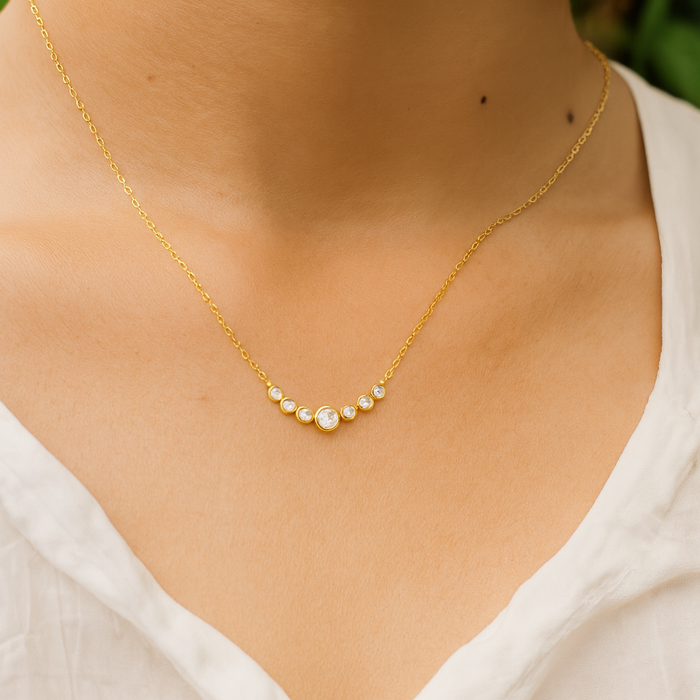Celina Gradient CZ Necklace