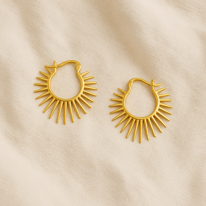 Solstice Sunburst Hoops