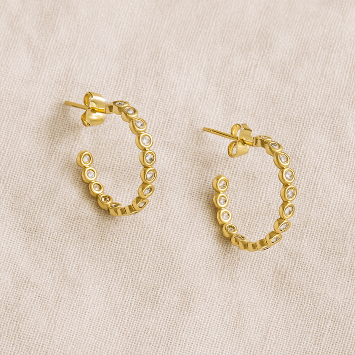 Aurelia Bezel Hoops