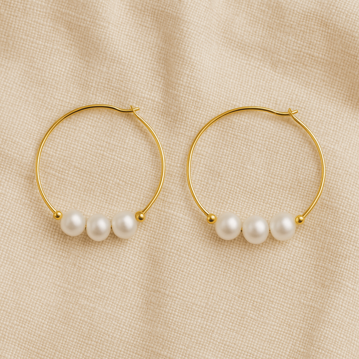 Avia Triple Pearl Hoops