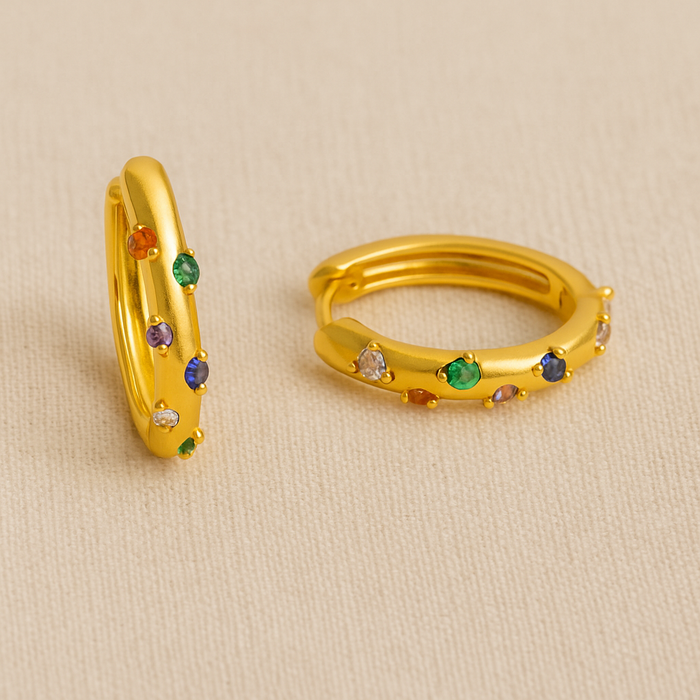 Vivi Mini Rainbow Hoops