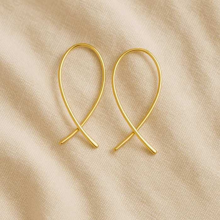 Lyric Endless Loop Earrings