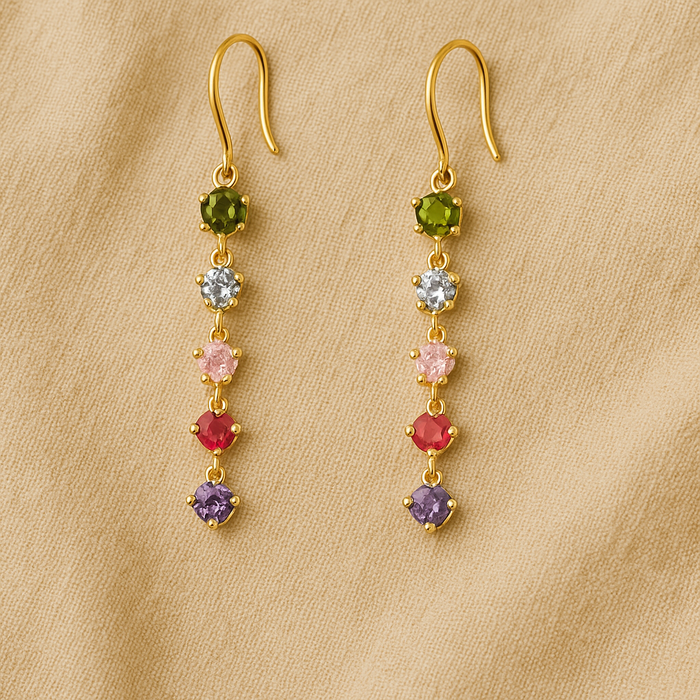 Cascade Gemstone Earrings