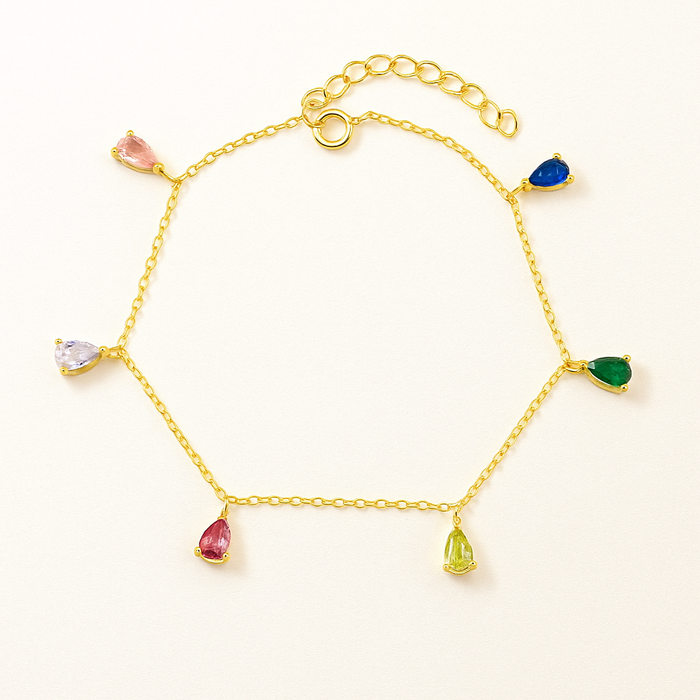 Iris Rainbow Teardrop Bracelet