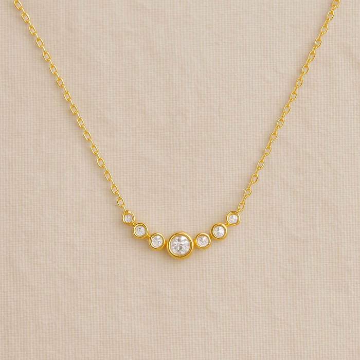 Celina Gradient CZ Necklace