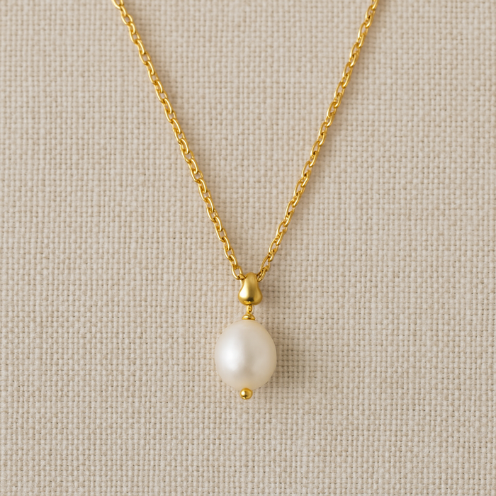 Cleo Pearl Drop Necklace