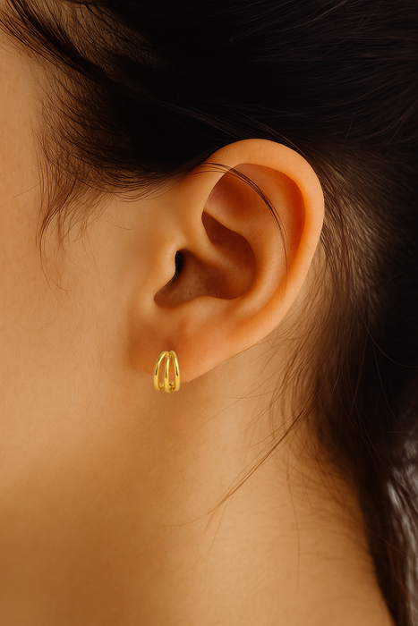 Orion Triple Hoop Studs