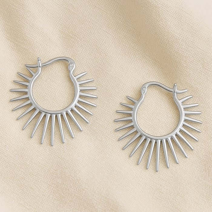 Solstice Sunburst Hoops